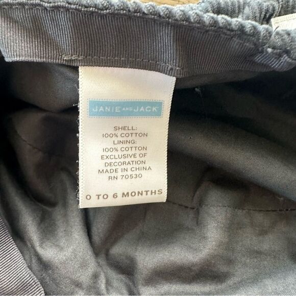 Janie and Jack Gray Corduroy Hat - Picture 3 of 3